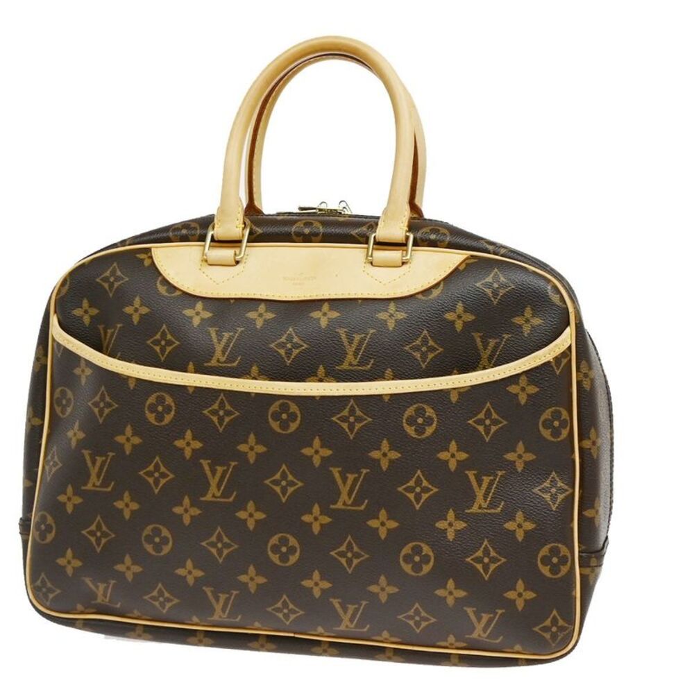 Louis Vuitton Deauville Monogram Canvas Brown Canvas Handbag